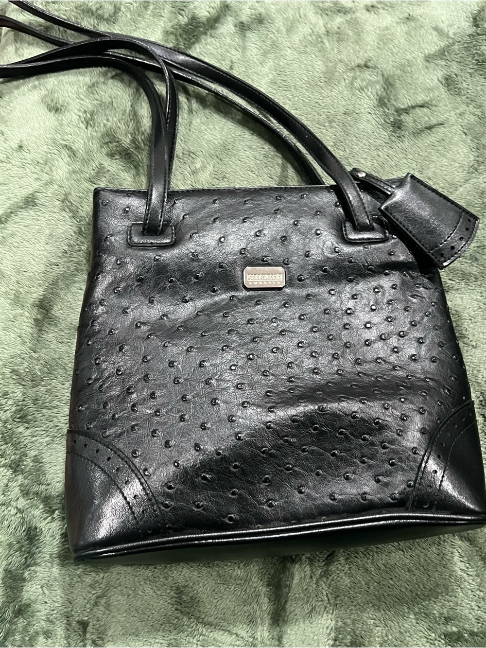 Carryland America Black Textured Shoulder Bag